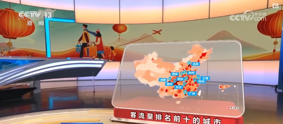 春运流动图__春运人员流动量