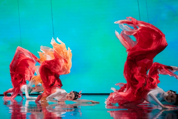 _锦鲤跃龙门插画_锦鲤跃龙门视频