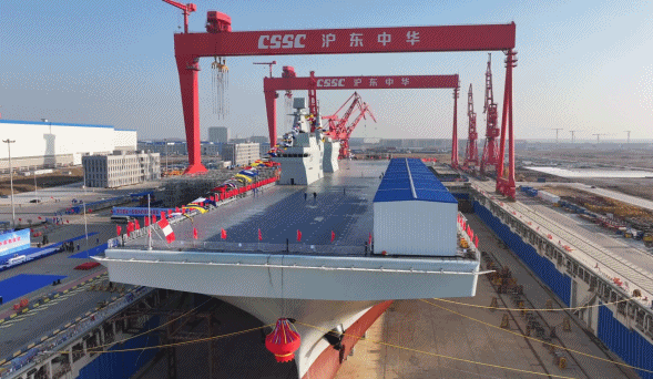 满载排水量4万余吨!海军四川舰来了 舷号“51”